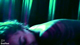 Arachne dominates cocks with her sexy Latina feet footjobs choking gagging and toe sucking torment