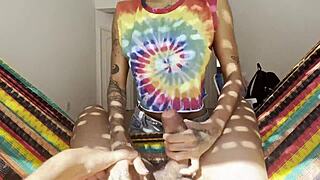 safada ninfta wet blowjob rides big cock ebony latina couple homemade dirty talk pussy