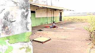 Neighbor pussy masturbated dildo abandoned garage surprise bathroom pov homemade