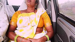 Indian Maid's Steamy Car Sex Filled with Telugu Dirty Talks