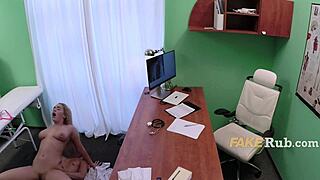 Doctor, your big cock's making my huge tits bounce as you fuck me hard?