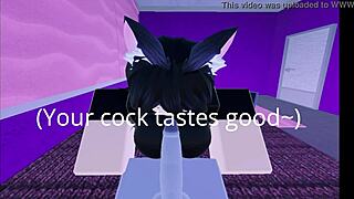 aww roblox neko teen pov blowjob titjob begging for your creampie 😍💦