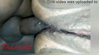 Homemade BBW anal creampie fills huge ass deep