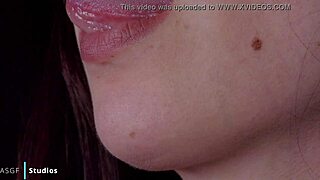 karly's mouth tested with huge cum facial femdom domination sucking kissing