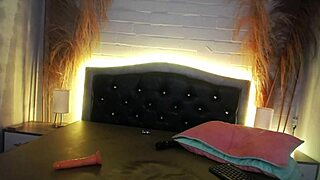 Hot pretty Latina smokes cigarette while riding dildo rough on webcam