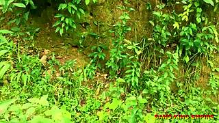 Halloween Hardcore: Bent Over for BBC Creampie on Local Road