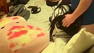 ebony coworker bends over for homemade doggystyle after work