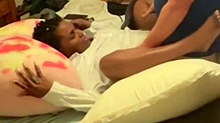 ebony coworker bends over for homemade doggystyle after work