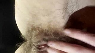 Teacher Fingers Dripping Hairy Pussy To Orgasm In Passionate Break Masturbation