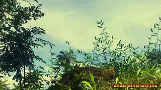 Halloween Hardcore: Bent Over for BBC Creampie on Local Road