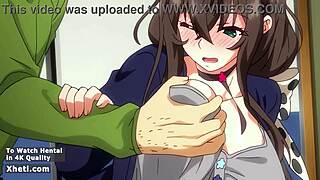 anime hentai babe bent over for hardcore doggystyle creampie 😈🍑💦