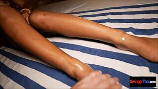 shy thai teen 18+ie sucks cock then rides missionary in pov hairy pussy