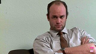 Muscular stud drills Amber's pussy, hubby stares