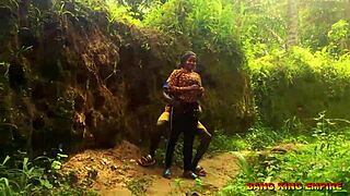 Halloween Hardcore: Bent Over for BBC Creampie on Local Road