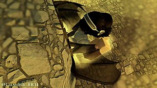 rough pounding dragon girl doggystyle across castle sex part 3