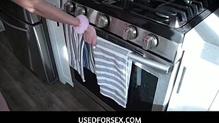 Free Use Kitchen Fantasy Unleashes Teen Pornstar's Nude Blowjob Skills