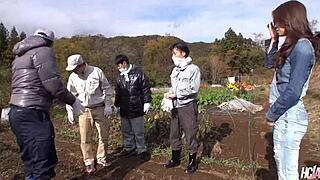 Hot JAPANESE lady Maki HOUJYOU gets CREAMPIED deep in her hairy beaver