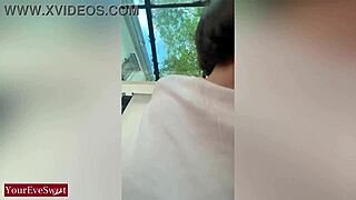 hey cutie, eve sweet goes wild deepthroating that huge dildo just for you