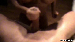 Hey bro, need your German redhead stepsis to stroke that cock with her handjob?