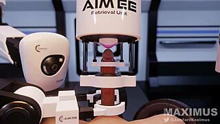 AI MACHINE MILKS THIS THROBBING COCK IN LACTATING HENTAI ANIMATION!