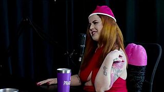 whoa she got shy filming with women so brought her boyfriend to swingers house for her see-through red fetish