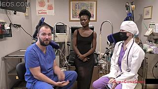 Rina Arem undergoes intriguing stimulating exam in hospital