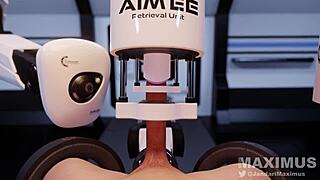 AI MACHINE MILKS THIS THROBBING COCK IN LACTATING HENTAI ANIMATION!