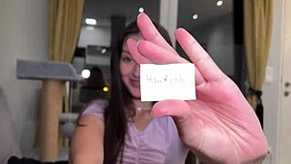 step sister, suck step bro cock in living room