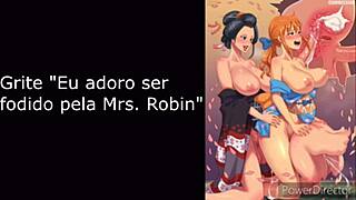 joi humiliation cei with nico robin teases jerk off anime femdom