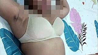 my sweet schoolgirl heart races with boyfriend's blowjob orgasm sex cumshot on pussy in hindi audio.