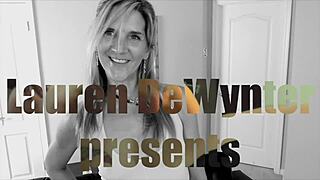 Granny Lauren Dewynter Slams Sons Friend With Her Skinny Slut Body And Big Black Cock