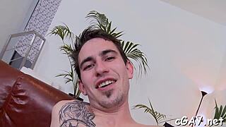 Nasty Gay Bareback Blowjob Turns Into Sensual Cock Sucking And Fucking Action