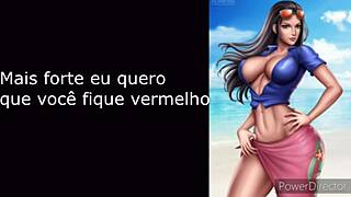 joi humiliation cei with nico robin teases jerk off anime femdom