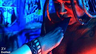 BIG ASS Beauty in HEELS Takes Nipple Clamps Deepthroat Gagging