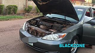 car damaged n she begs neighbor's help with her fat ebony ass spread wide