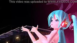 hatsune miku rocks that full nude bunny costume showing off her big tits and ass
