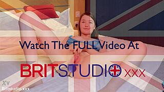 Real chubby teen shoves buttplug deep then masturbates hard