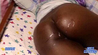 ghetto couple spooning big black cock creampie wet pussy