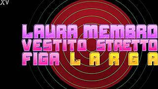 laura's tight wet pussy spreads wide while dressed for dirty doggystyle pounding