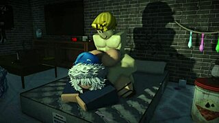 roblox bitch takes monster cock deep in her slutty pussy