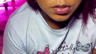 stepdaughter's huge ass bent over takes monster black cock deep in wet pussy doggystyle pov creampie