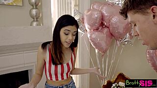 step sis turns 18 and shares step bro's cock with bff's tight pussy