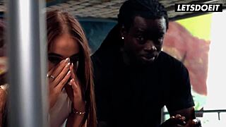 Lucky teen's heart races fucking BBC roommate on vacation