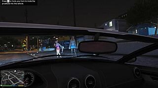 GTA 5 POV Hooker Ride in Car for Raw Prostitute Sex