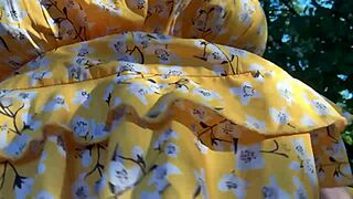 damn this pregnant milf's huge lactating tits milk so good outdoors