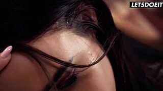 Lucky teen's heart races fucking BBC roommate on vacation