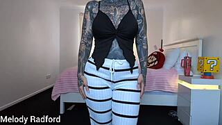 BIG TITS MILF'S BEDROOM TRY-ON HAUL SHAKES HER CURVES WILD!
