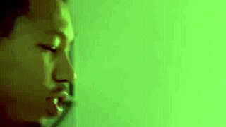 stepmom milf vacuums stepson's black monster cock with her hungry throat