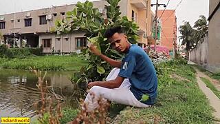 beautiful village girl gets hardcore pounding with clear audio in the country