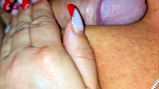 chubby blonde milf in lingerie cheats again with lover while hubby's away